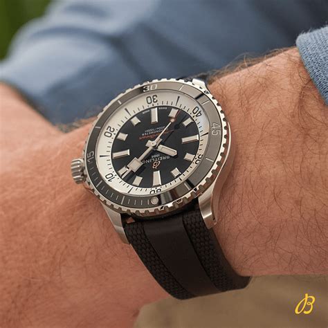 breitling superocean black dial|breitling superocean automatic 46 blacksteel.